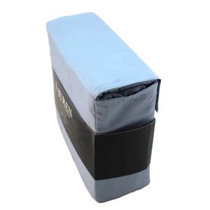 LAUREN Ralph Lauren King Size Mist Blue 100% Cotton Sheet Set Fits 18" Mattress